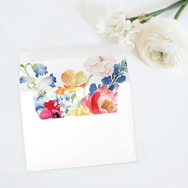 Spring Multi Color Florals Envelope (Creator Uploaded)