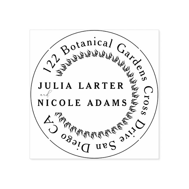 Spring Mustard Yellow Purple Meadow Flower Wedding Rubber Stamp (Imprint)