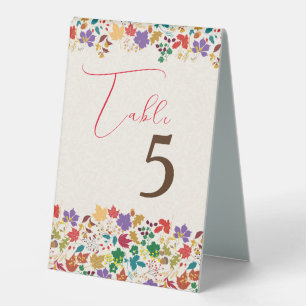 Spring Mustard Yellow Purple Meadow Flower Wedding Table Tent