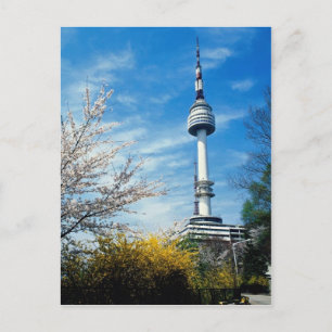 Spring, Namsan Tower, Seoul, South Korea Postcard