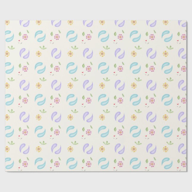 Spring Nature Design Wrapping Paper (Flat)