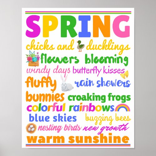 Spring Nature Subway Art Poster