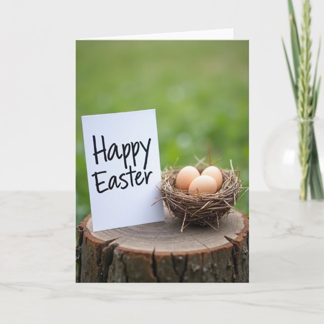 Spring Nest Greeting Card (Front)