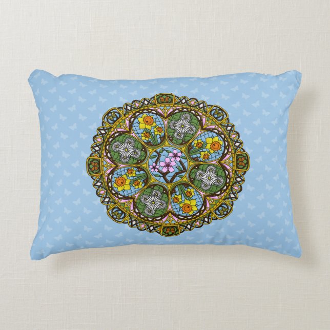 Spring Nouveau Accent Pillow (Front)