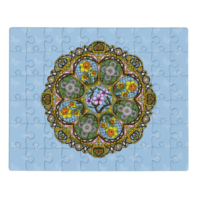 Spring Nouveau Acrylic Puzzle (Puzzle Horizontal)