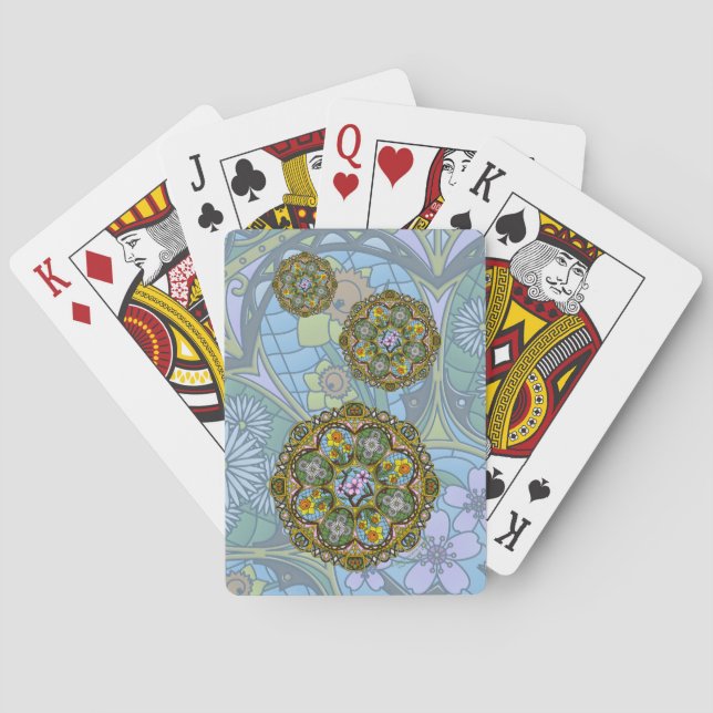 Spring Nouveau Classic Playing Cards (Back)