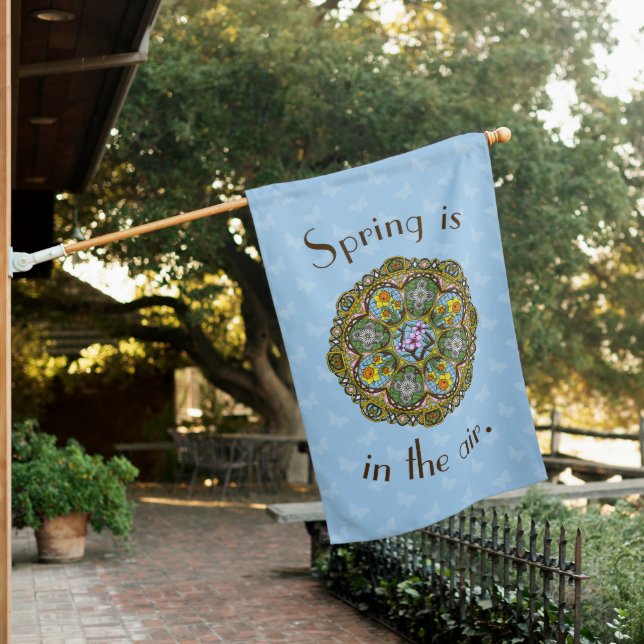 Spring  Nouveau House Flag (In SItu)