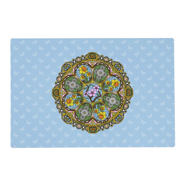 Spring Nouveau Laminated Place Mat (Front)