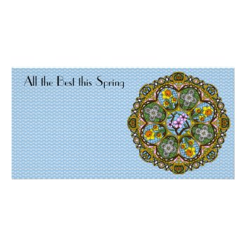 Spring Nouveau Photo Card by ValerieDesigns3 at Zazzle