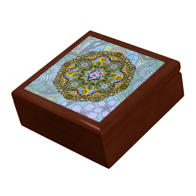 Spring Nouveau Tile Box (Side)