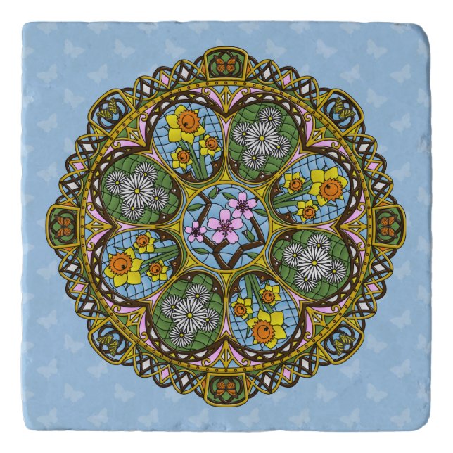 Spring Nouveau Trivet (Front)