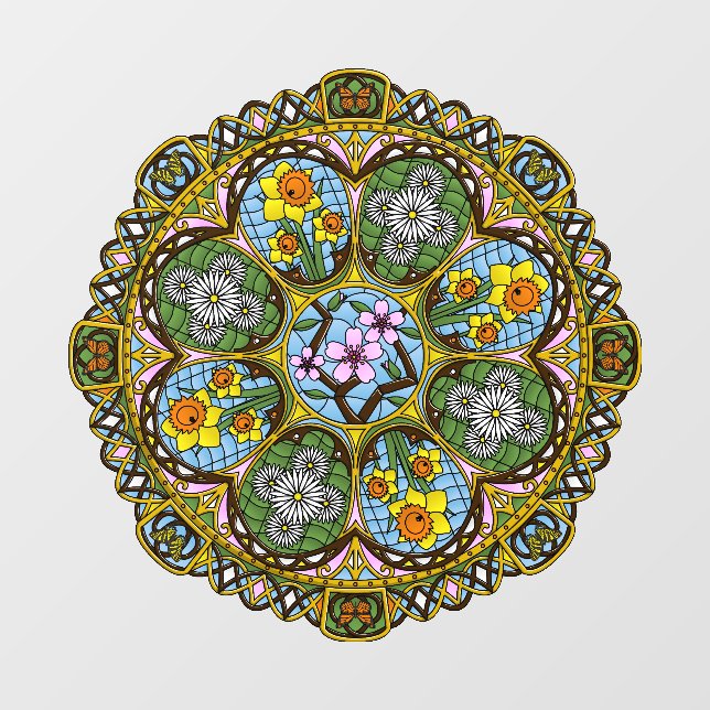 Spring Nouveau Wall Decal (Front)