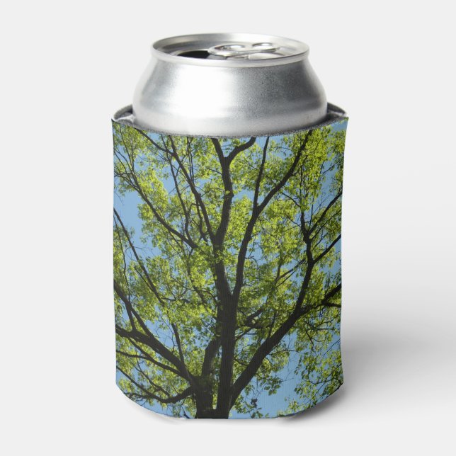 Spring Oak Tree Vibrant Nature Can Cooler (Can Front)