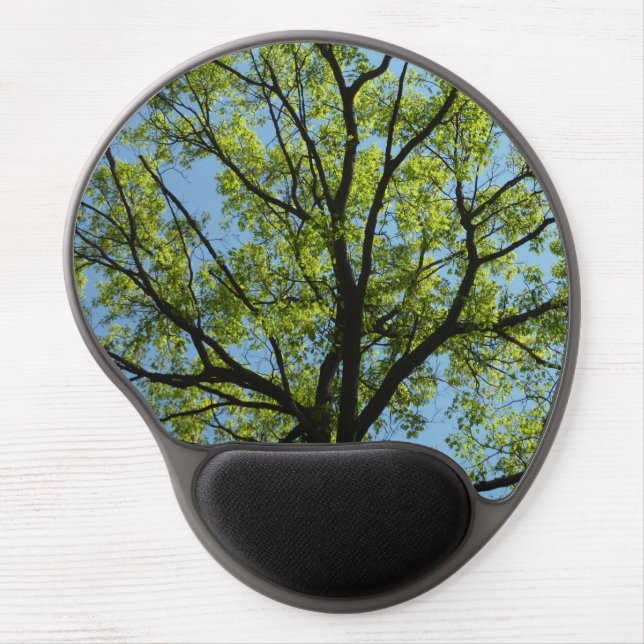 Spring Oak Tree Vibrant Nature Gel Mouse Pad (Front)