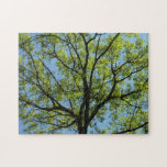 Spring Oak Tree Vibrant Nature Jigsaw Puzzle