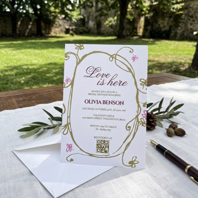  Spring Olive Brital Shower | Invitation (Creator Uploaded)