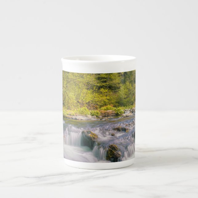 Spring on Squaw Valley Creek Bone China Mug (Front)