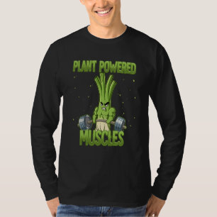 Spring Onion Gym Weight Training Plant Powered Mus T-Shirt