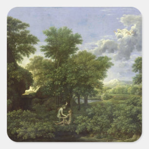 Spring, or The Garden of Eden Square Sticker