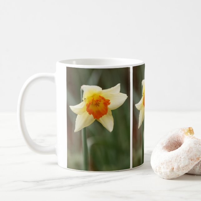 Spring Orange Daffodil Mug (With Donut)