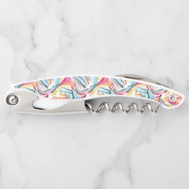 Spring organic texture with flowing wavy shapes waiter's corkscrew (Front)