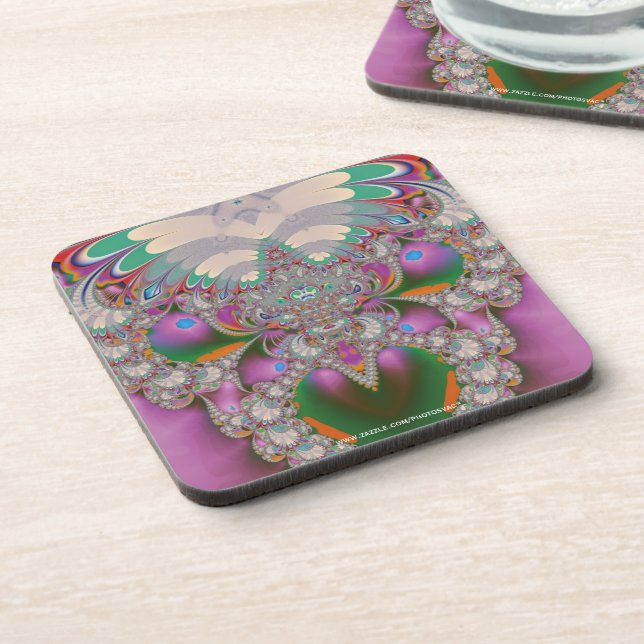 Spring Owl Beverage Coaster (Left Side)