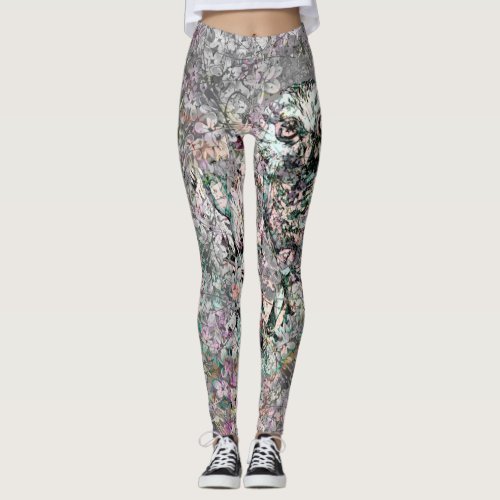 Spring owl Leggings