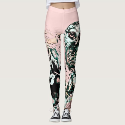 Spring owl Leggings