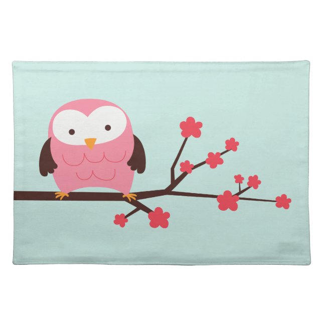 Spring Owl Placemat (Front)