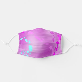 Spring Paint Splash Adult Cloth Face Mask by Specialtees_xyz at Zazzle