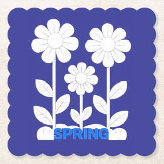 Spring paper coaster