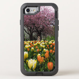 Spring Park Flower Trees Photo OtterBox Defender iPhone SE/8/7 Case