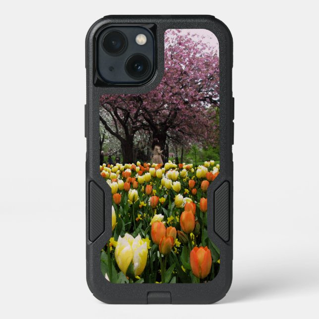Spring Park Flower Trees Photo Otterbox iPhone Case (Back)