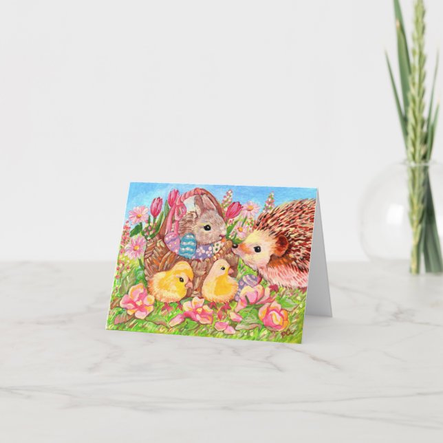 Spring Party Holiday Card (Front)