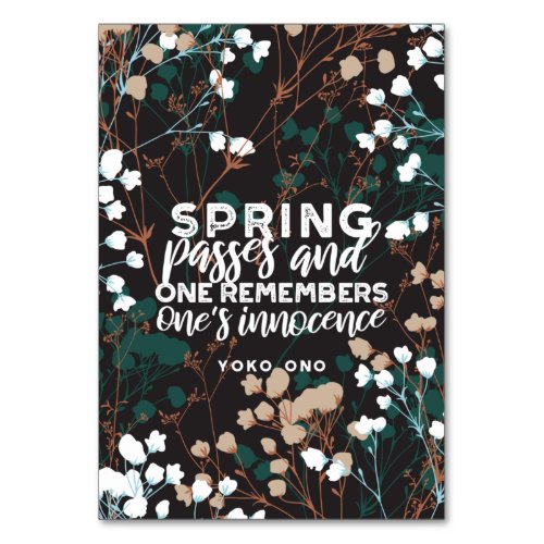 Spring Passes Quote Table Number