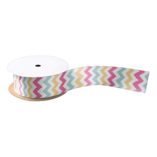 Spring Pastel Chevron Ribbon