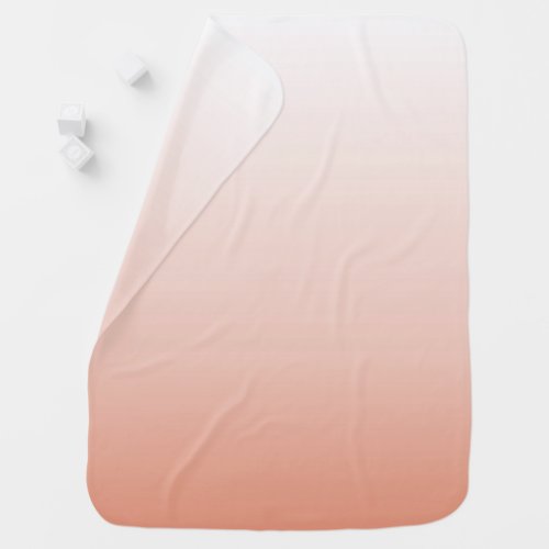 spring pastel color blush peach ombre dusty pink baby blanket