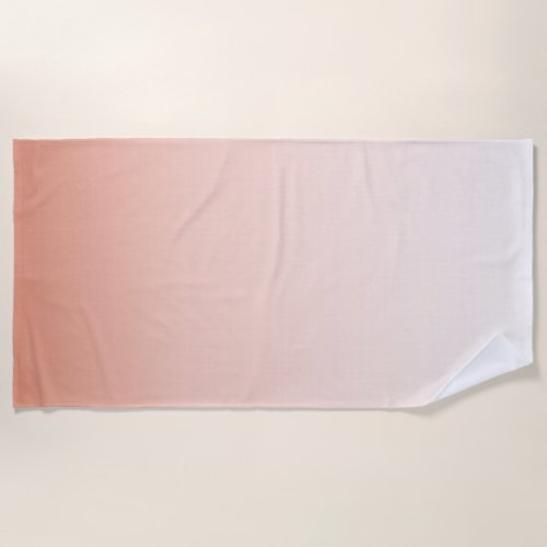 spring pastel color blush peach ombre dusty pink beach towel