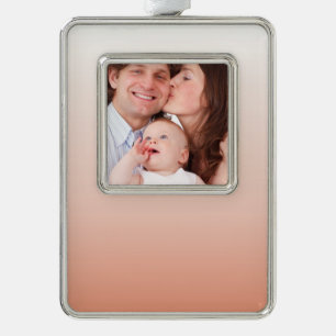 spring pastel color blush peach ombre dusty pink christmas ornament