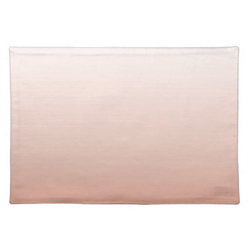 spring pastel color blush peach ombre dusty pink cloth placemat