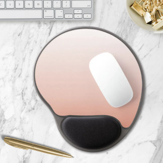 spring pastel color blush peach ombre dusty pink gel mouse pad