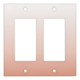 spring pastel color blush peach ombre dusty pink light switch cover