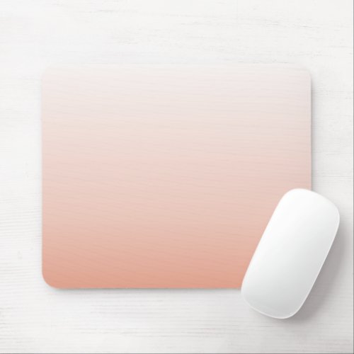 spring pastel color blush peach ombre dusty pink mouse pad