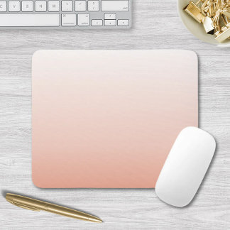 spring pastel color blush peach ombre dusty pink mouse pad