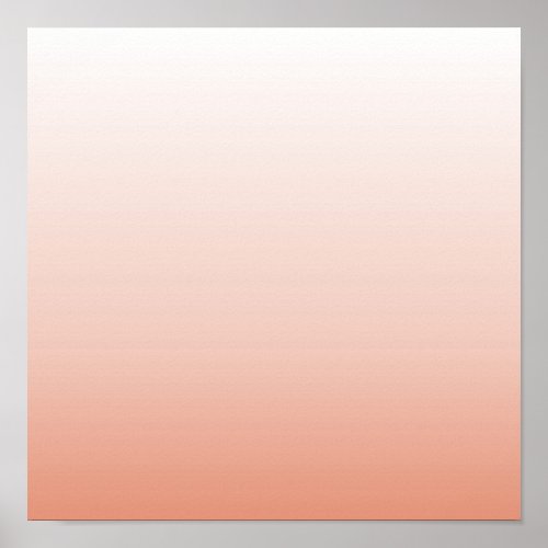 spring pastel color blush peach ombre dusty pink poster