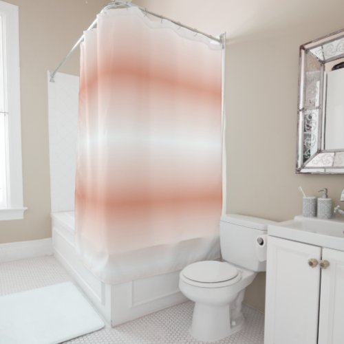 spring pastel color blush peach ombre dusty pink shower curtain