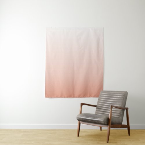 spring pastel color blush peach ombre dusty pink tapestry