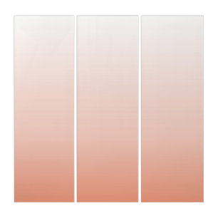spring pastel color blush peach ombre dusty pink triptych