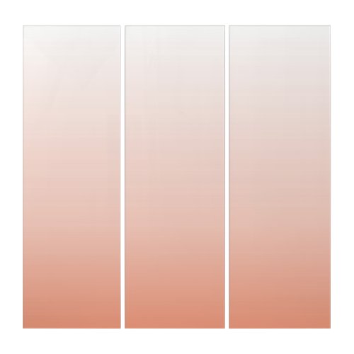 spring pastel color blush peach ombre dusty pink triptych