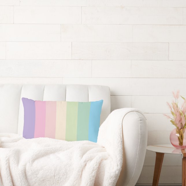 Spring pastel color scheme  lumbar pillow (Couch)